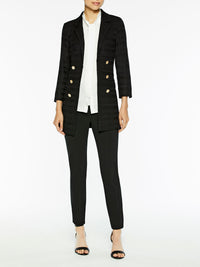 Tailored Signature Knit Jacket, Black, Black | Misook