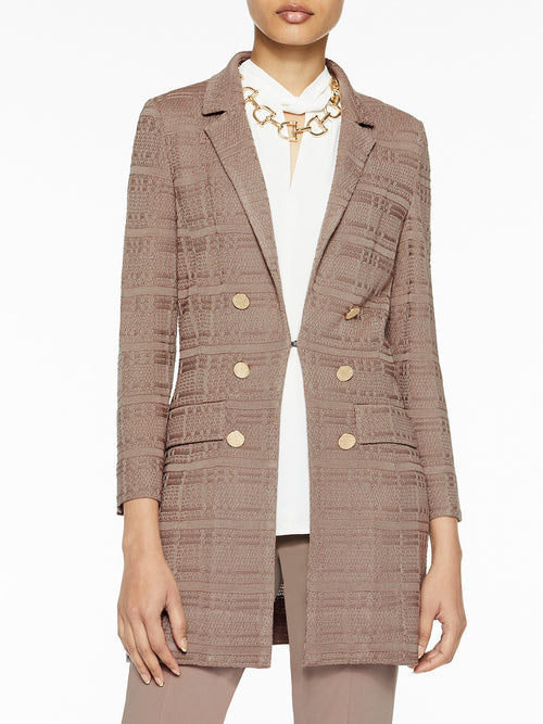 Tailored Signature Knit Jacket, Macchiato, Macchiato | Misook