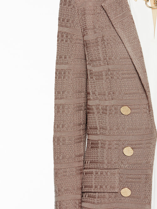 Tailored Signature Knit Jacket, Macchiato, Macchiato | Misook