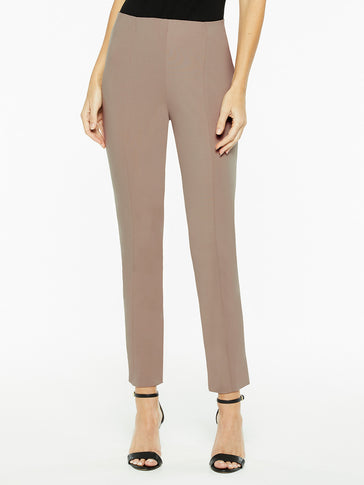 Seasonless Ponte Pull-On Pant, Macchiato, Macchiato | Misook