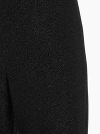 Sparkle Pull-On Wide Leg Pant, Black | Misook  Premium Details