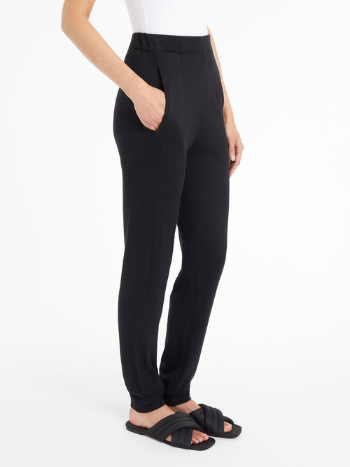 Knit Jogger Pant, Black, Black | Misook