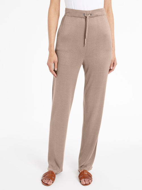 Soft Knit Drawstring Pant, Macchiato, Macchiato | Misook