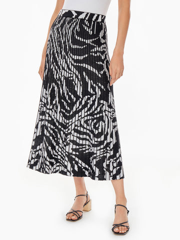 Zebra Swirl Soft Knit Skirt
