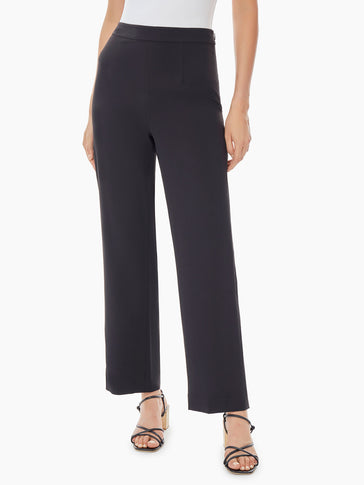 Soft Crepe Wide Leg Pant, Black | Misook
