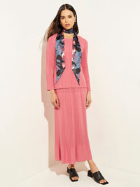 Long Sleeve Soft Ribbed Knit Top, Rapture Rose | Misook