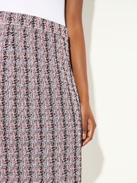 Tweed Knit Midi Pencil Skirt, Rapture Rose/Vintage Blue/Pale Pink/Black | Misook