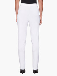 Straight Leg Knit Pant, White, White | Misook