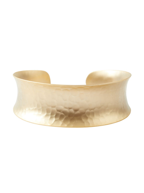 Hammered Cuff Bracelet, Gold | Misook