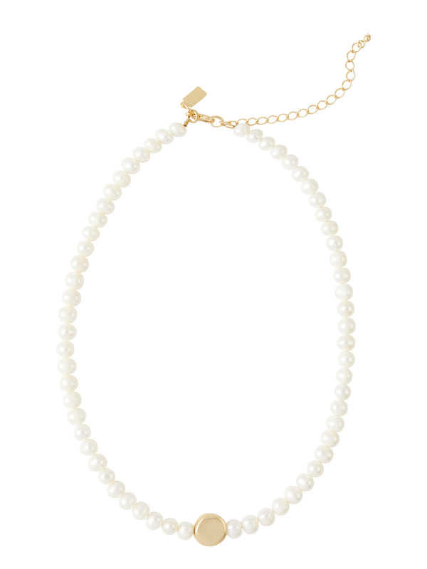 Gold Nugget Freshwater Pearl Necklace, Gold/Pearl | Misook